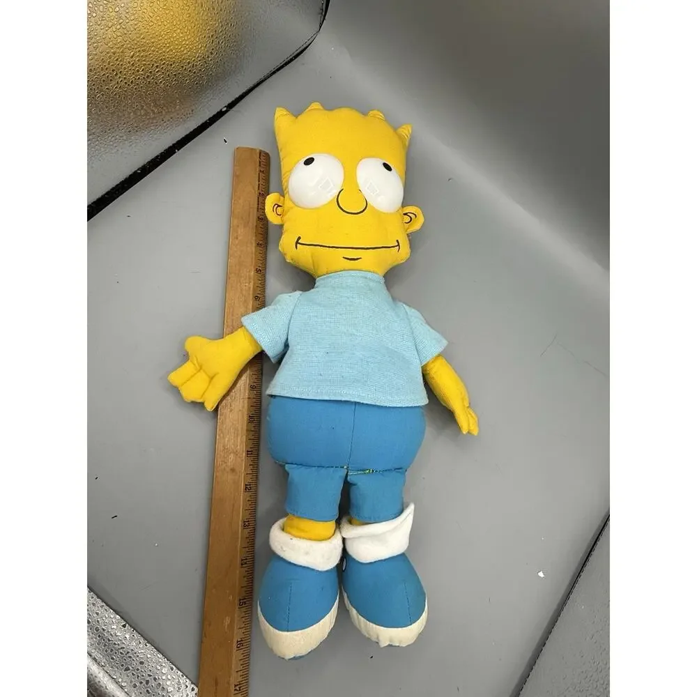 Vintage 1990 Bart Simpson Plush Doll 16” Fox Matt Groening Toy
